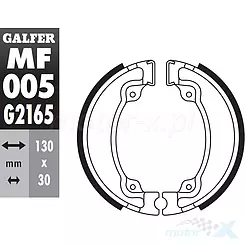 Szczęki hamulcowe 130x30mm Galfer MF005