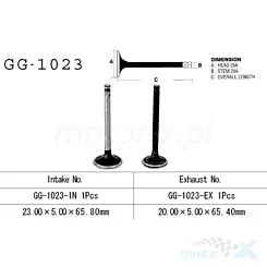 Zawór wydechowy Vesrah GG-1023-EX