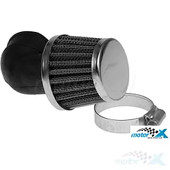 Filtr powietrza stożkowy 35mm 90° RMS Chrom Mini