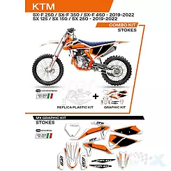 Zestaw osłon nadwozia biały UFO Plast KTM SX / SX-F 