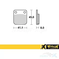 Klocki hamulcowe tylne Prox KH54 (37.202002) Kawasaki KX 65 '00-20, Suzuki RM 65 '03-05