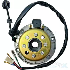 Stator iskrownik, stojan alternatora, z magnetem, 2 cewki nawinięte, Zongshen ZS154FMI-2