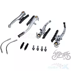 Szczęki hamulcowe rowerowe, V-brake, Promax, srebrne
