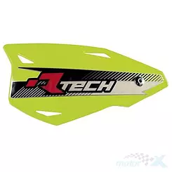 Osłony dłoni uniwersalne, handbary, żółty neon, mocowanie na kierownice, Racetech VERTIGO CROSS/ENDURO KITPMVTGF00