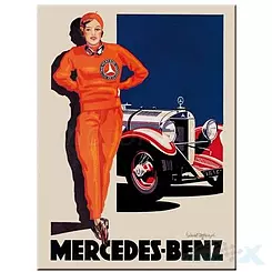 Magnes 6x8cm Mercedes-Benz Woman Nostalgic Art 14371