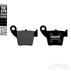 Klocki hamulcowe Galfer Semi Metal Street FD278G1054
