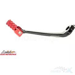 Dźwignia zmiany biegów, aluminiowa, czarna, końcówka czerwona, Accel SCL710653RD HONDA CRF 450R '09-'10