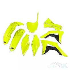 Zestaw osłon nadwozia żółty fluo UFO Plast Honda CRF 250R / 450R 