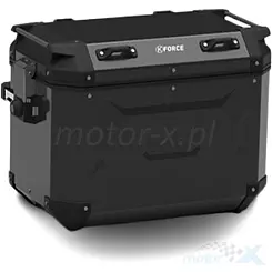 Kufry boczne, 37L prawy 48L lewy, 2 sztuki, monokey cam side, Kappa KFR48B / KFR37B K'FORCE ALUMINIOWE BLACK LINE KFR4837BPACK2