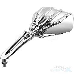 Lusterko lewe, gwint M10 prawy, chrom, Vicma E569I Skeleton Hand