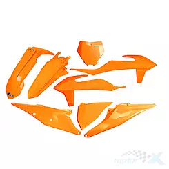 Zestaw osłon nadwozia pomarańczowy fluo UFO Plast KTM SX / SX-F