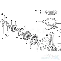 Podkładka zabezpieczająca wału korbowego (11) Hyosung YH9148