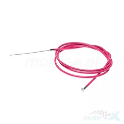 Linka hamulca tylnego, rowerowa, pancerz 1500 mm, linka 1650 mm, różowa