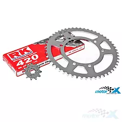 Zestaw napędowy Chiaravalli 420 11/53z, Aprilia SX 50 06-13 / RX 50 11-13