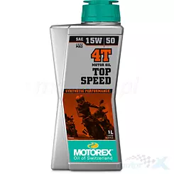 Olej silnikowy 4T Motorex Top Speed 4T 308096 15W50 syntetyczny 1L