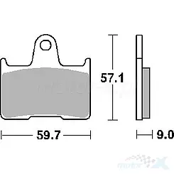 Klocki hamulcowe  karbonowe SBS Dual Carbon Racing 765DC