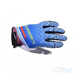 Rękawice motocyklowe, krótkie, niebiesko-szare, Leoshi L0925