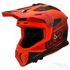 Kask offroad LS2 MX708 Fast II Duck Matowy Pomarańczowy