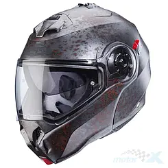 Kask motocyklowy szczękowy, szaro-rdzawy, Caberg Duke Evo Rusty