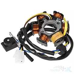 Stator iskrownik, stojan alternatora, 6 cewek, 3 przewody, TEC Peugeot AC / LC vertical
