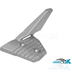 Podnóżek pasażera, lewy, srebrny, Aprilia SR 50 R 04- / SR 50 R Factory 04-