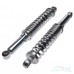 Amortyzatory tylne, na oś 8mm, długość 350mm, chrom, WM Motor, Simson S51