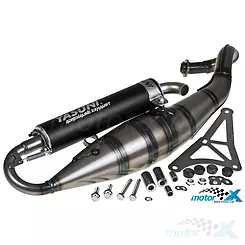 Wydech Yasuni R Black Aluminium, Gilera / Piaggio (homologacja)