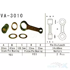 Korbowód Vesrah VA-3010