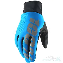 Rękawice motocyklowe, niebieskie, 100 Percent (100%)  Brisker Hydromatic 