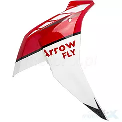 Osłona przednia boczna prawa biało czerwona Romet Arrow Fly / Barton FR
