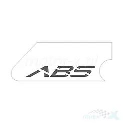 Naklejka "abs" na błotnik przedni, szara, prawa, Zontes 1210343-033000