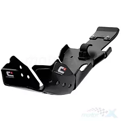 Osłona silnika i łącznika wahacza, czarna, DTC Hard Enduro CrossPro 2CP225187A0300