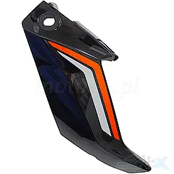 Osłona lampy przedniej prawa, czarna 002Z, z naklejkami, QJMotor TRX 125