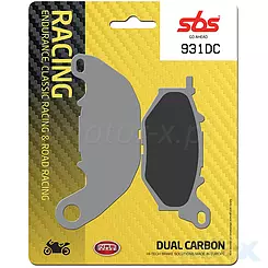 Klocki hamulcowe  karbonowe SBS Dual Carbon Racing 931DC