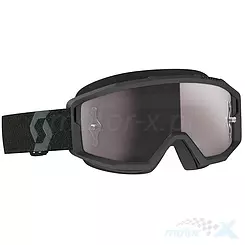Gogle Scott Primal, czarne, szybka pojedyncza, srebrna chrom
