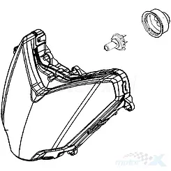 Lampa przednia Kymco People GTi
