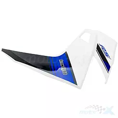 Osłona przednia boczna lewa biało-niebieska Romet Arrow Fly RS 50
