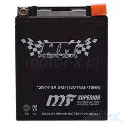 Akumulator bezobsługowy WM Motor SMF 12N14-3A 12V 14Ah 134x89x166mm