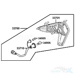 Lampa tylna prawa Kymco MXU