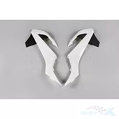 Osłony chłodnicy biało-czarne UFO Plast KTM SX 65 16-