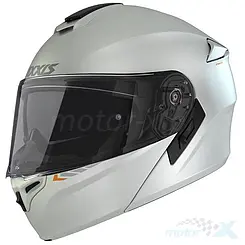 Kask szczękowy AXXIS STORM S SV, biały połysk
