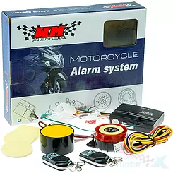 Alarm do motocykla, odpalanie z pilota - zdalny rozruch, lektor angielski, uniwersalny, WM Motor