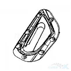 Uszczelka szyby czołowej lewa Kymco AK 550 Premium