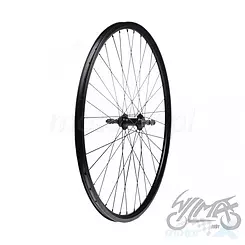 Felga tylna, koło rowerowe 26", ATB, stożek, czarna, aluminium