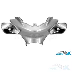 Osłona kierownicy przednia TNT, szary metalik, MBK NITRO / Yamaha AEROX -12