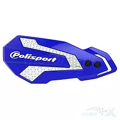 Osłony dłoni, listki, uniwersalne, niebiesko białe, Polisport MX Flow