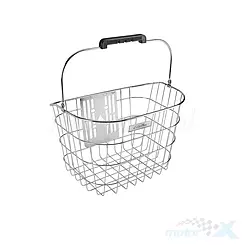 Koszyk rowerowy Electra metalowy srebrny 5251687