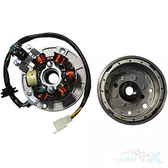 Stator iskrownik, stojan alternatora z magnetem Yinxiang, YX140 W063, Apollo