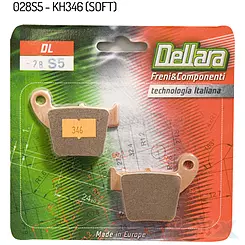 Klocki hamulcowe KH346, Dellara Soft, Fantic Caballero 500 / Honda CR 125, CRF 250, CRF 450 / TM Racing MX 85