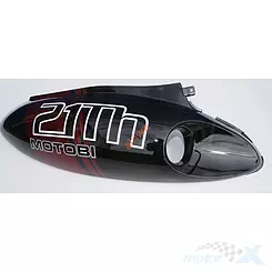 Osłona tylna górna prawa czarno-wiśnia 21th Baotian BT49QT-7 / Motobi Żbik / Zipp Triad 1